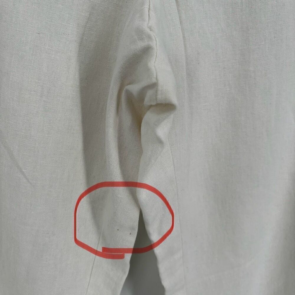 Kim Rogers Linen Cotton Blend Wide Leg Pants White‎ Size 18 NWT - Picture 8 of 9